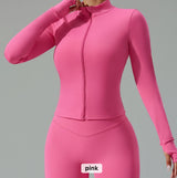 Pink lulu dupe track jacket