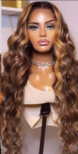 Highlighted 5*5 closures bodywave wig