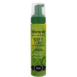 Texture My Way Keep It Curly Shea Butter & Olive Oil Stretch & Set Styling Foam