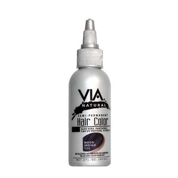 Via Natural Semi-Permanent Hair Color #122 Mood Indigo