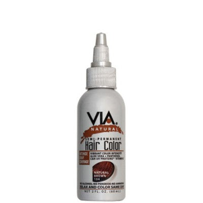 Via Natural Semi-Permanent Hair Color #104 Natral Brown