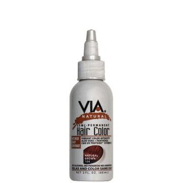 Via Natural Semi-Permanent Hair Color #104 Natral Brown
