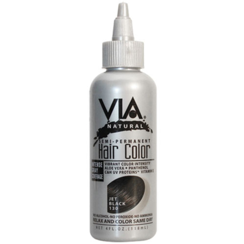 Via Natural Semi-Permanent Hair Color #130 Jet Black